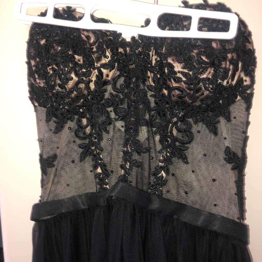 Beautiful long prom style dress.